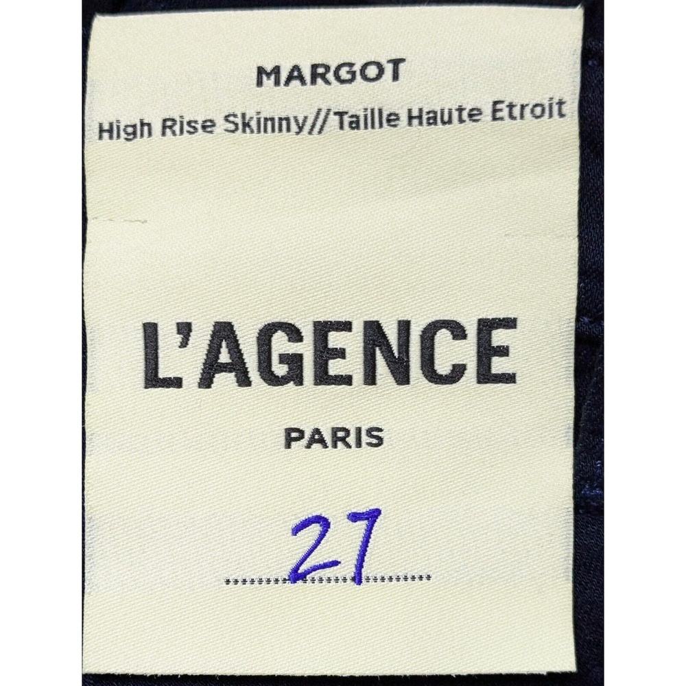 L'Agence Jeans Womens 27 Blue Margot High Waist Skinny Ankle Modal Blend NEW - Picture 5 of 8